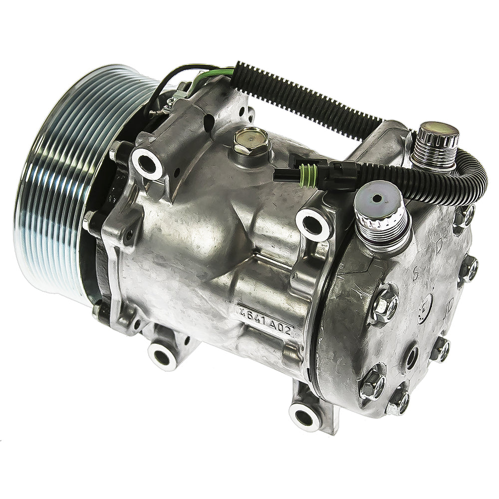 Omega Compressor SD7H15 PV10 24V 125mm Vor Dir with packard Term 20-04156