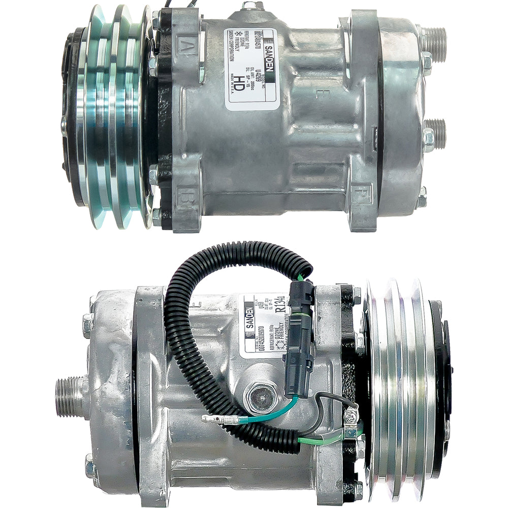 Omega Compressor SD7H15 4269 Hor 132mm 2A 24V Ear 20-04269-AM