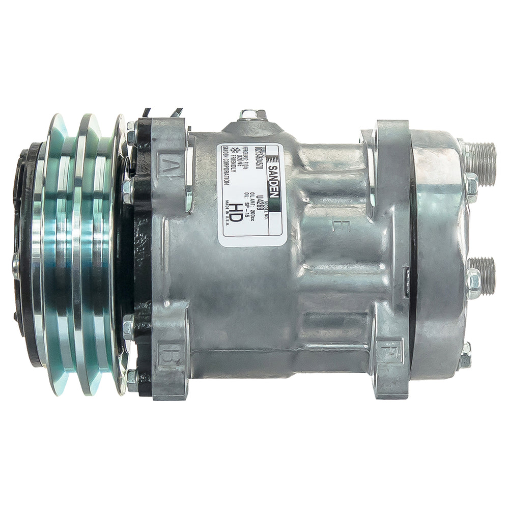 Omega Compressor SD7H15 4269 Hor 132mm 2A 24V Ear 20-04269-AM
