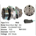 Omega Compressor SD7H15 Direct MT PV5 119mm 24V Hpad SQ Head 20-08093-AM