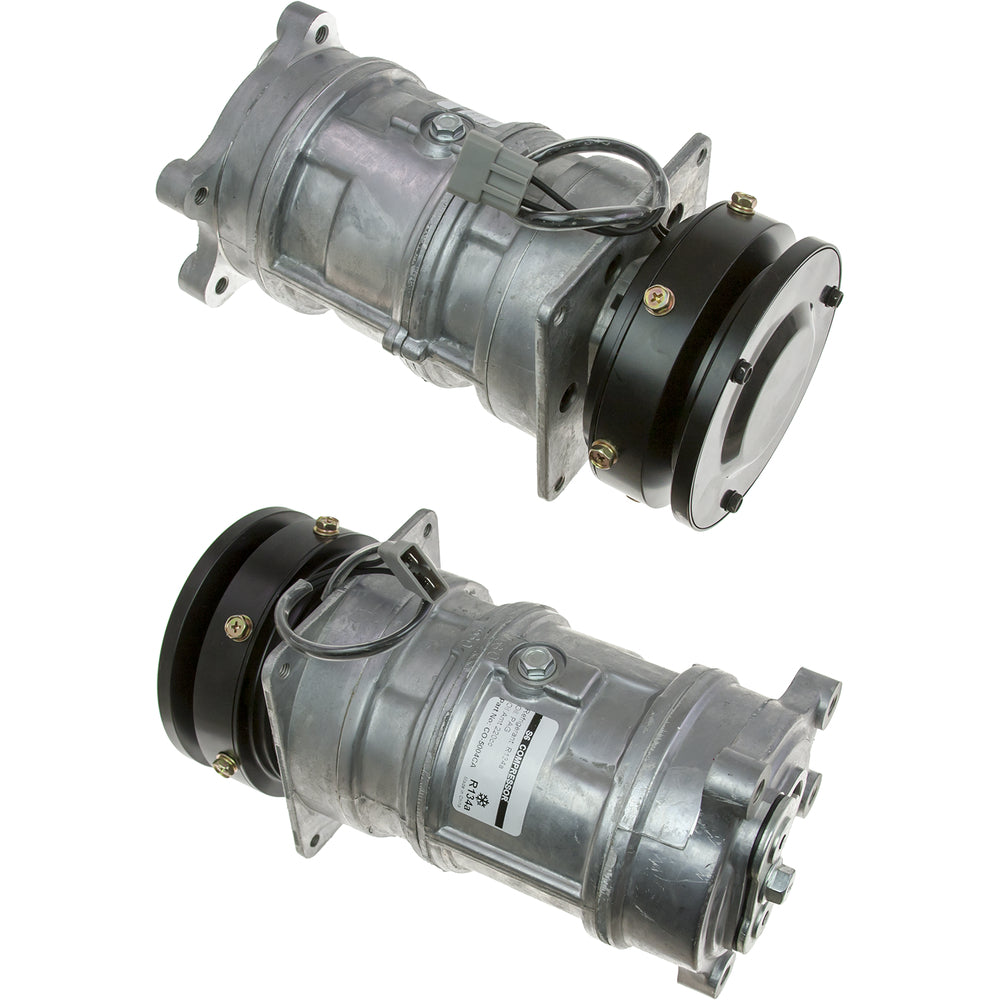 Omega Compressor S6 1A 12V 5in with high Pressure Switch R134 20-11591-AM