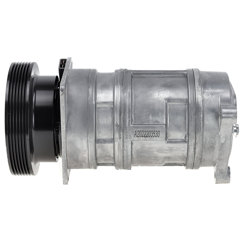 Omega Compressor S6 PV6 12V 5.5in with high Pressure Switch R134 20-11595-AM