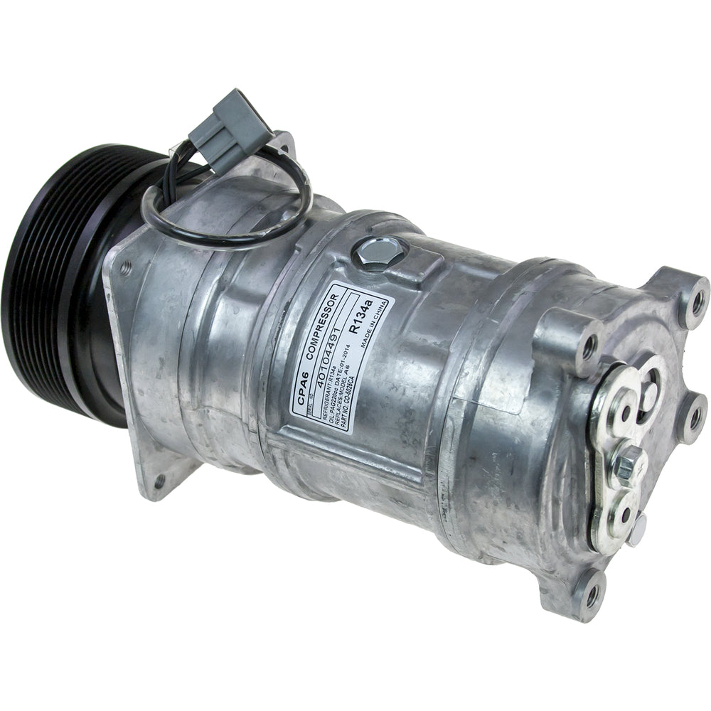 Omega Compressor S6 PV8 12V 4.81in with high Pressure Switch R134 20-11596-AM
