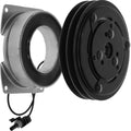 Omega Clutch HD 6in 3 Spring York 12V with packard Terminal 22-11023-AM