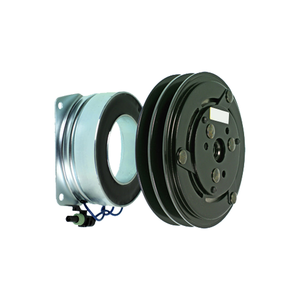Omega Clutch 6in 3 Spring York 12V with packard Terminal 22-11023