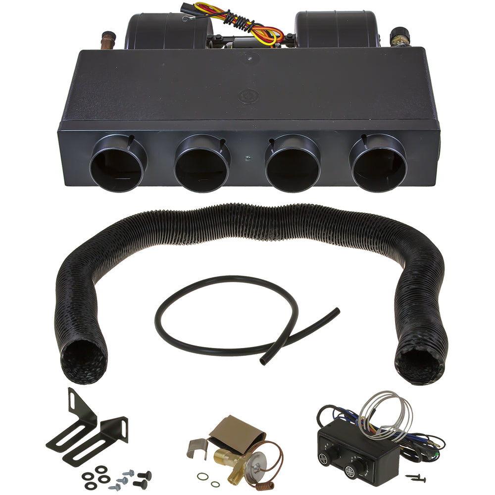 Omega Evaporator Assembly H/c 17in with 4 Flex Hose Outlets Oet 4032 27-40028-HC