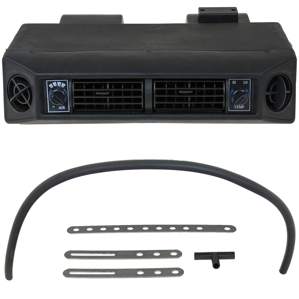 Omega Evaporator Assembly Under Dash 2 Louvers 2 Grilles 12V 27-50027-AM