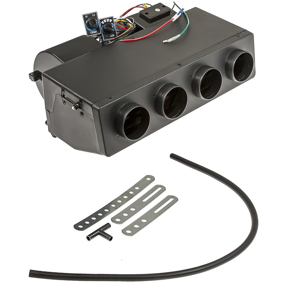 Omega Evaporator with 4 Flex Hose Outlets 3 Spd 12V 27-50029-AM