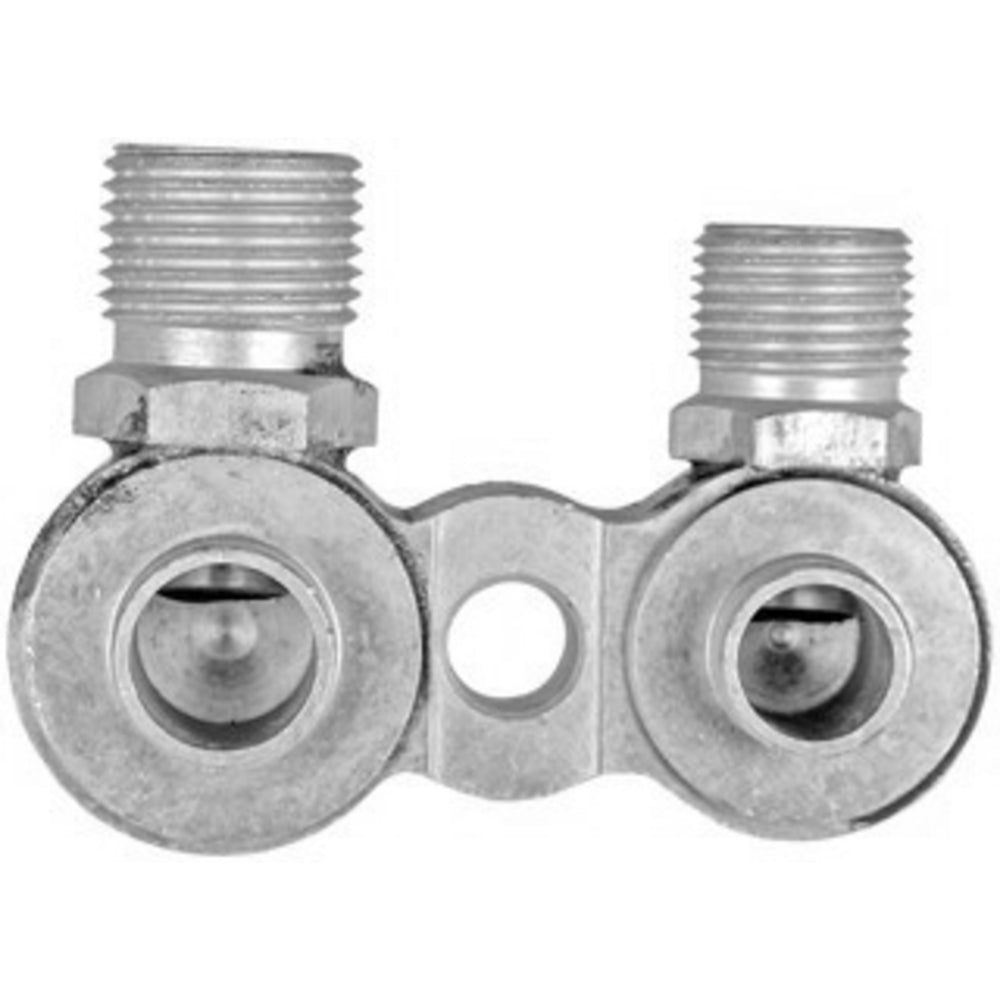 Omega Fitting Block Vert GM Compressor 8x10 Mio 5/8x3/4 Pilots 35-12310