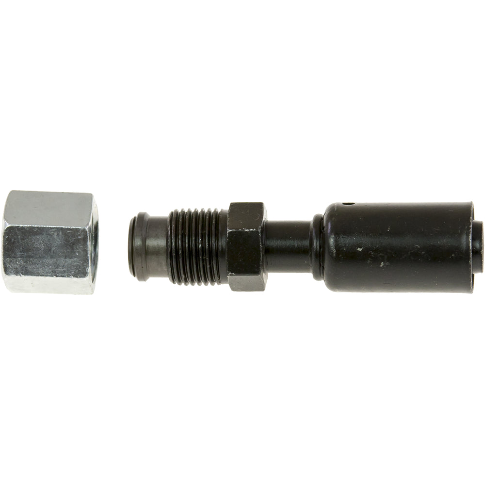 Omega Fitting Compressor Straight 1/2in (8) Tube x #10 BL RB Stl 35-R2906-STL