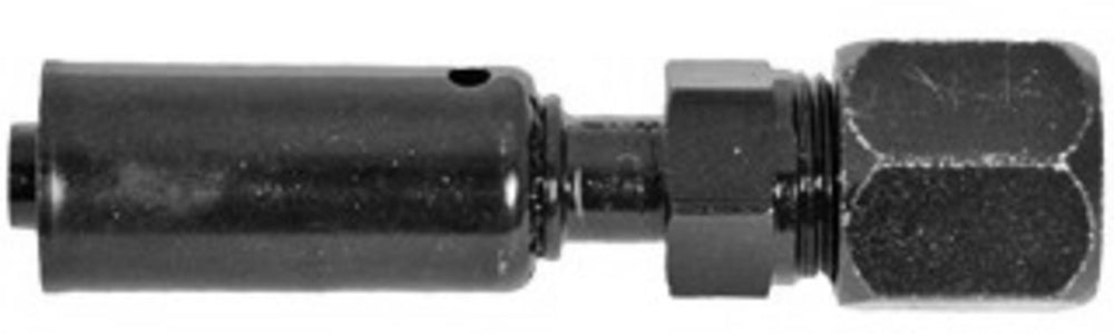 Omega Fitting Compressor Straight 3/8in Tube x #6 BL RB Stl 35-R2901-STL