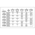 Omega Laminated Reference Card for Compressor Adapter MT0184