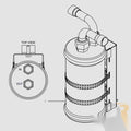 Accumulator, Suction Line,4"od 65-62004-00