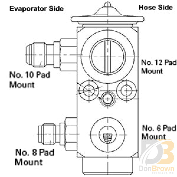 Kysor/Bergstrom Block Type Expansion Valve 1817017 1001465663