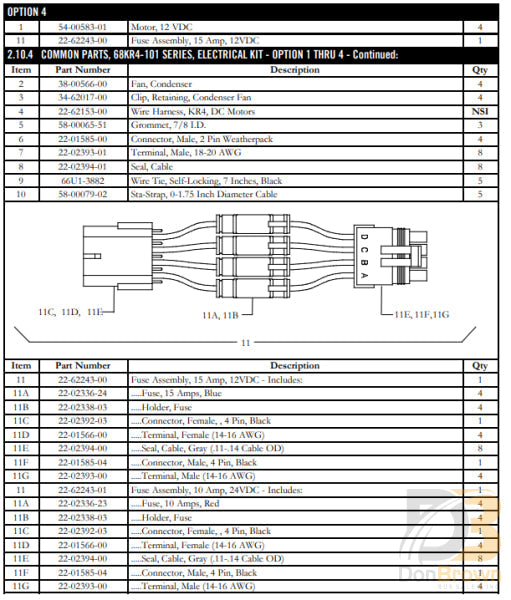 MCC Clip, Retainer, Condenser Fan 34-62017-00