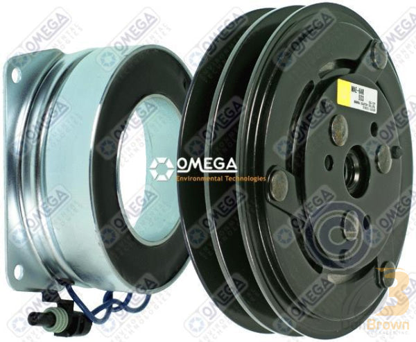 Omega Clutch 6in 3 Spring York 12V with packard Terminal 22-11023