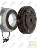 Omega Clutch HD 6in 3 Spring York 12V with packard Terminal 22-11023-AM