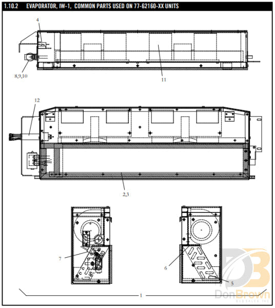 MCC Coil Asy, Evaporator (iw-1) 08-62056-01