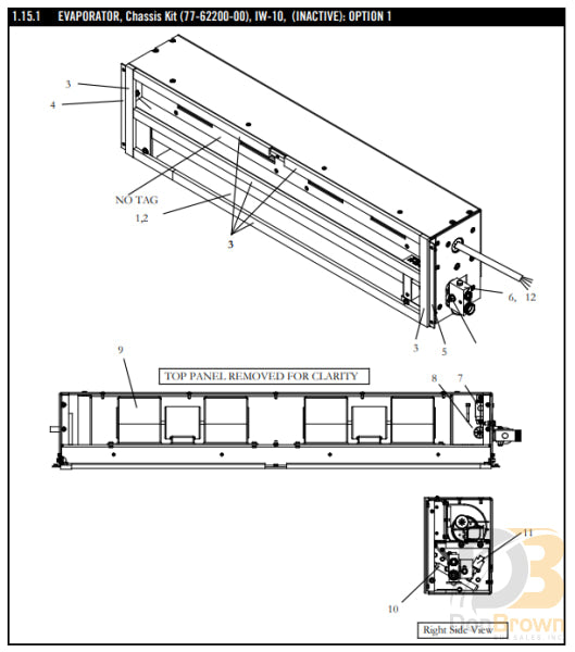 MCC Coil Asy, Evaporator, Iw-10 08-62076-00
