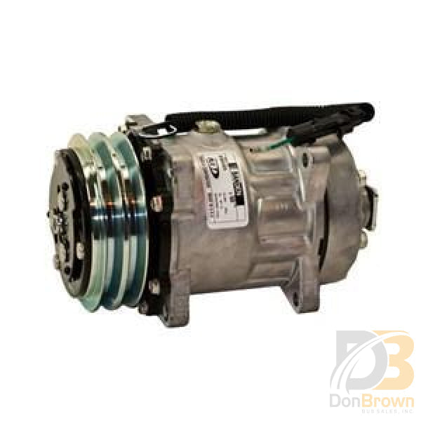 Trans/Air Compressor, 10 Cid, FLX7, Ear, (2) V 1/2", 125MM, 12V, Pad 512267