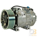 Trans/Air Compressor, 10 Cid, SD7H15, Direct, PV10, 119MM, 12V, Pad 512241