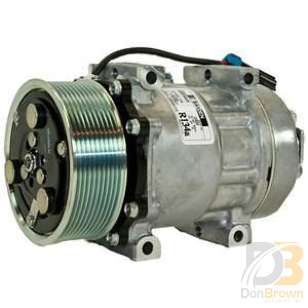Trans/Air Compressor, 10 Cid, SD7H15, Direct, PV10, 119MM, 12V, Pad 512241