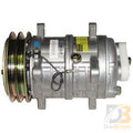 Trans/Air Compressor, 10 Cid, TM16, Ear, (2) V 1/2", 135MM, 24V, Pad 512119