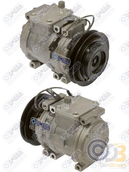 Omega Compressor 10PA15C 1GRV 133mm 12V Top Pad with o OE Plug 20-22508
