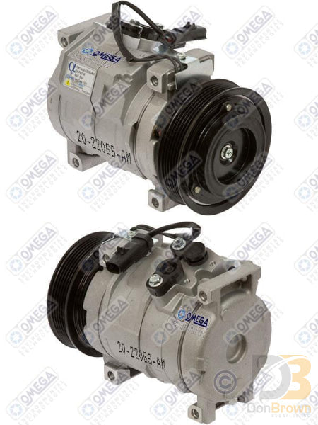 Omega Compressor 10S17C PV6 119mm 20-22069-AM