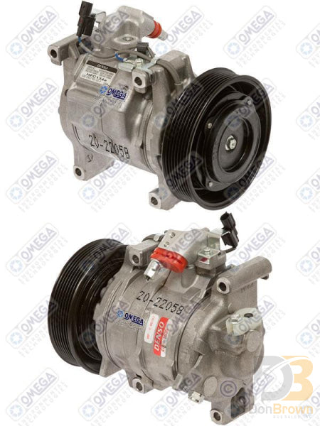Omega Compressor 10SR15C PV7 135mm 12V 20-22058