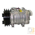 Trans/Air Compressor, 13 Cid, TM21, Direct, (2) V 1/2", 145MM, 12V, Pad 512269
