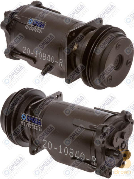 Omega Compressor A6 1GR 5.625in 12V 10:00 Std with sh Switch Remfg 20-10840-R