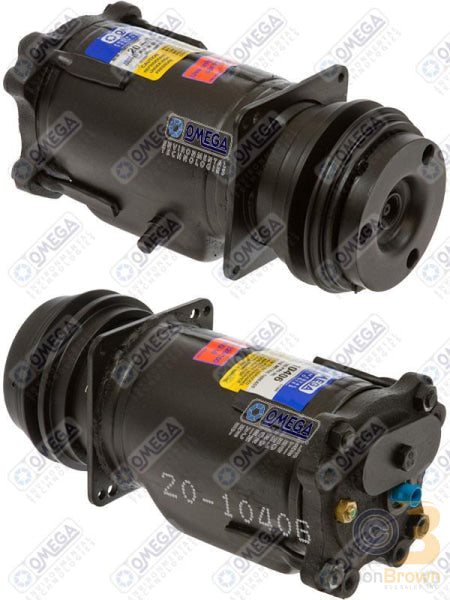 Omega Compressor A6 1GR 5in 12V 2:00 Metric TH -R134A with hps 20-10406
