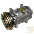 Trans/Air Compressor Assembly, 10 Cid, QP16, Ear, (1) V 1/2", 125MM, 12V, Mio 512114