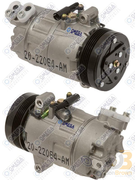 Omega Compressor Calsonic CSV613 PV5 110mm 12V 20-22064-AM