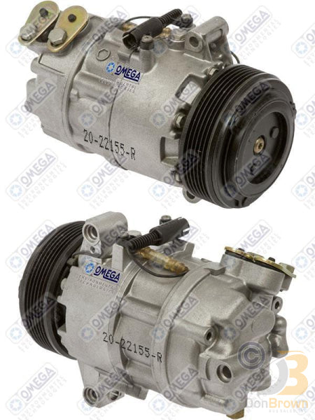 Omega Compressor CSV613 PV6 105mm 12V Remfg 20-22155-R