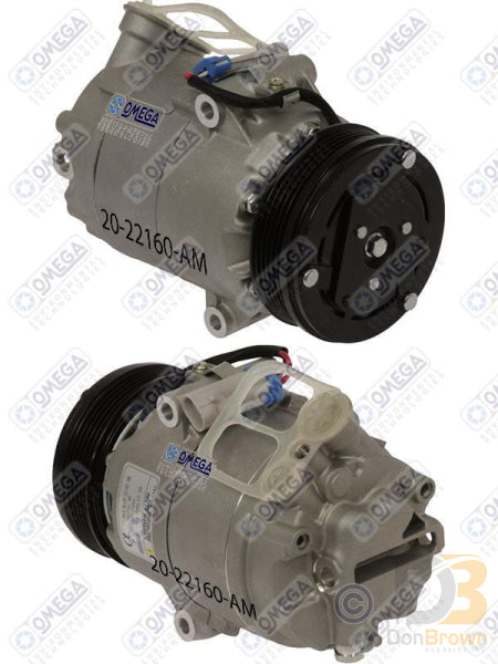 Omega Compressor Cvc PV5 105mm 12V 20-22160-AM