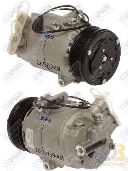 Omega Compressor Cvc PV6 105mm 12V 20-22159-AM