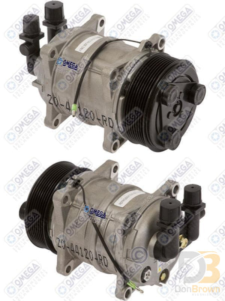Omega Compressor RD130 Ear V Org 8GR 120 3e 12V B 1W Refr Duty 20-44120-RD