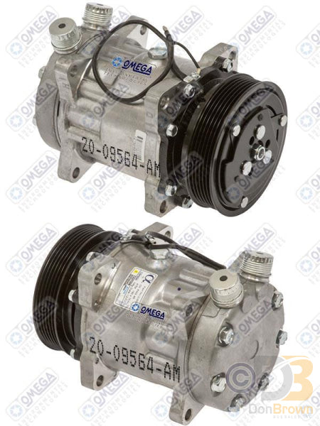 Omega Compressor SD508 9564 PV6 119mm Ear CE Cyl Head 20-09564-AM