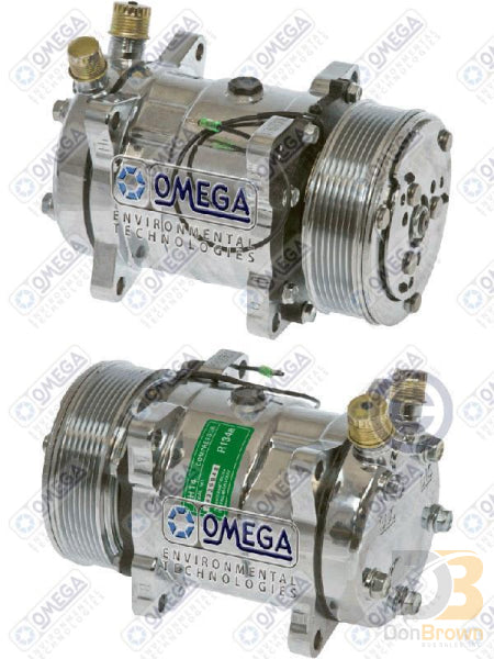 Omega Compressor SD5H14 6669 Vor 119mm PV7 12V Ear Chrome 20-10075-C