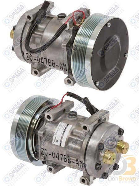 Omega Compressor SD7H15 152mm PV8 12V MD With Dust Cover 20-04768-AM