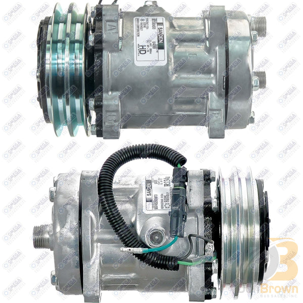 Omega Compressor SD7H15 4269 Hor 132mm 2A 24V Ear 20-04269-AM