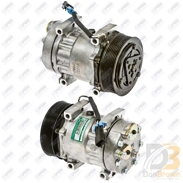 Omega Compressor SD7H15 4493 Hpad 132mm PV8 Dir 12V 20-04493-AM