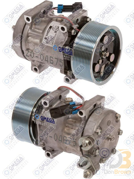 Omega Compressor SD7H15 4675 PV12 126mm 12V Vert Pad 90DEG 20-04675