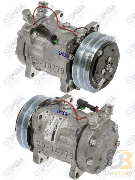 Omega Compressor SD7H15 Vor 125mm 2A 12V HD Spline 20-14779