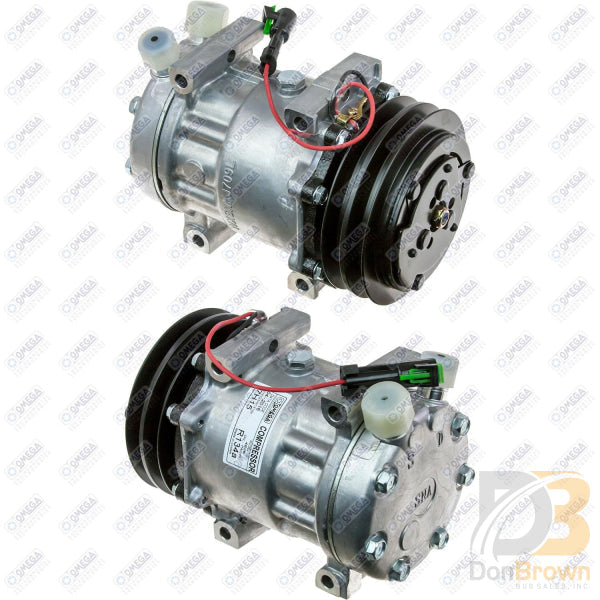 Omega Compressor SD7H15HD 4626 Vor 132mm 2A 12V Dir R134A 20-10077-AM