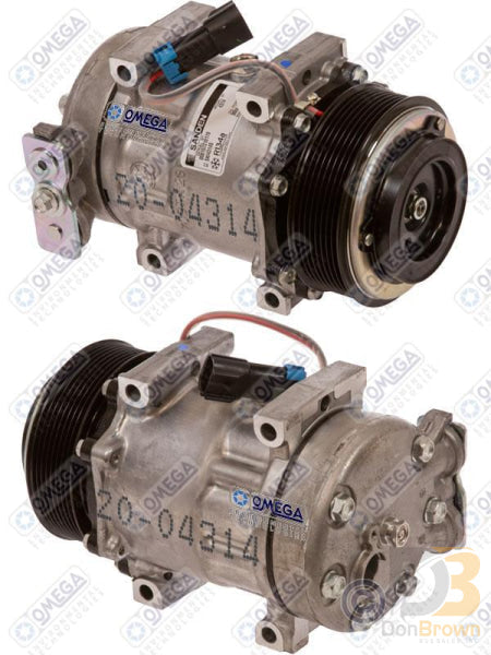 Omega Compressor SD7H15SHD 4314 PV8 119mm 12V Vert Pad 90DEG 20-04314