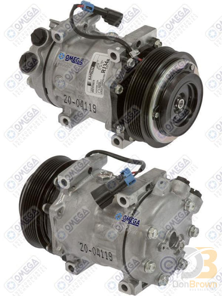 Omega Compressor SD7H15SHD PV6 125mm 12V V-pad WH Head 20-04119