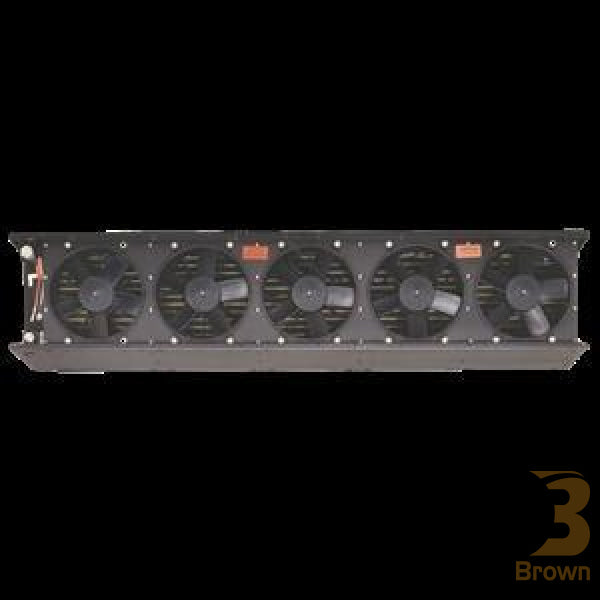 Trans/Air Condenser, C5, (5) 11" Fans, 24Vdc, School Bus Yellow Screen 301526-02